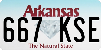 AR license plate 667KSE