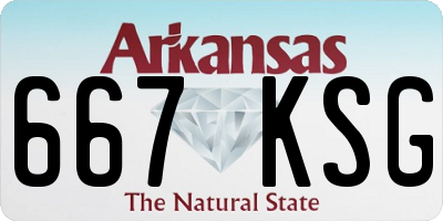 AR license plate 667KSG