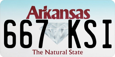 AR license plate 667KSI