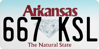 AR license plate 667KSL