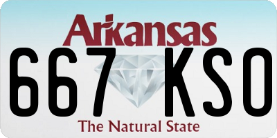 AR license plate 667KSO