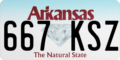AR license plate 667KSZ