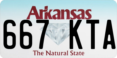 AR license plate 667KTA