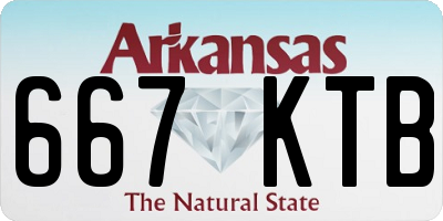 AR license plate 667KTB