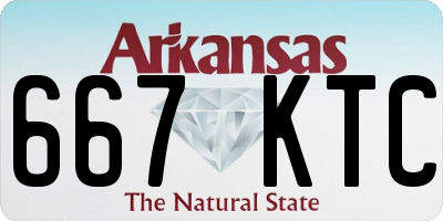 AR license plate 667KTC