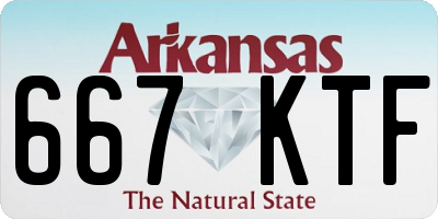 AR license plate 667KTF