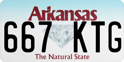 AR license plate 667KTG