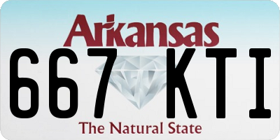 AR license plate 667KTI