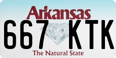 AR license plate 667KTK