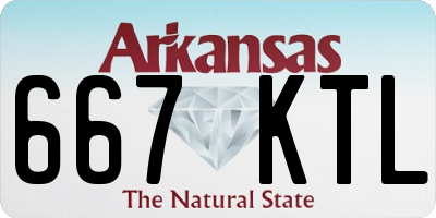 AR license plate 667KTL