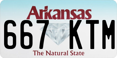 AR license plate 667KTM