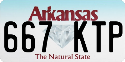 AR license plate 667KTP