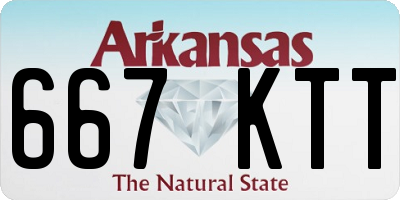 AR license plate 667KTT