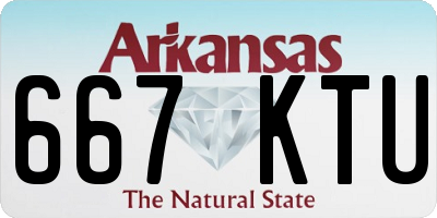AR license plate 667KTU