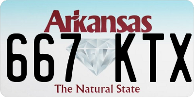AR license plate 667KTX