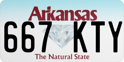 AR license plate 667KTY