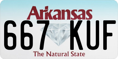 AR license plate 667KUF