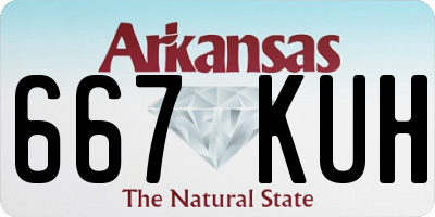 AR license plate 667KUH