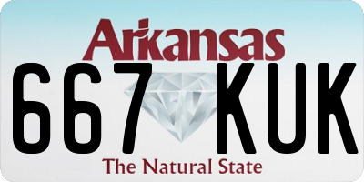 AR license plate 667KUK