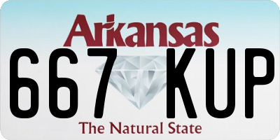 AR license plate 667KUP