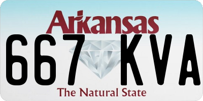 AR license plate 667KVA