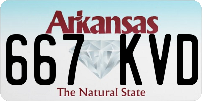 AR license plate 667KVD