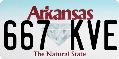 AR license plate 667KVE