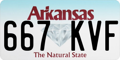 AR license plate 667KVF