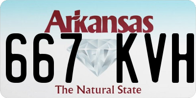 AR license plate 667KVH