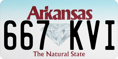 AR license plate 667KVI