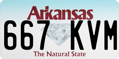 AR license plate 667KVM
