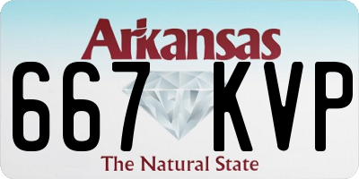 AR license plate 667KVP