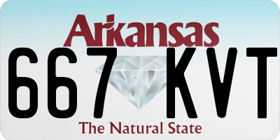AR license plate 667KVT
