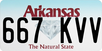 AR license plate 667KVV