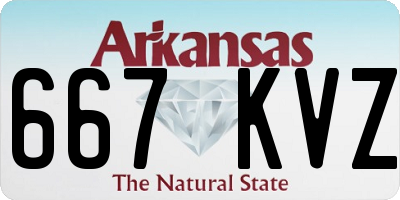 AR license plate 667KVZ