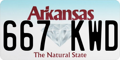 AR license plate 667KWD