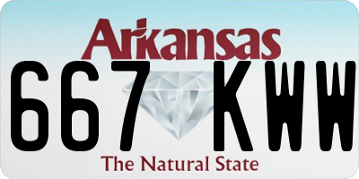 AR license plate 667KWW