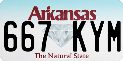 AR license plate 667KYM