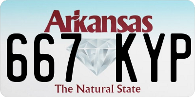 AR license plate 667KYP