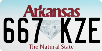 AR license plate 667KZE