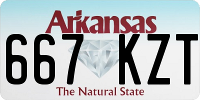 AR license plate 667KZT