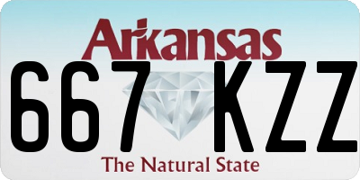 AR license plate 667KZZ