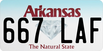 AR license plate 667LAF