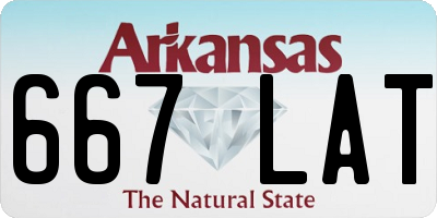 AR license plate 667LAT