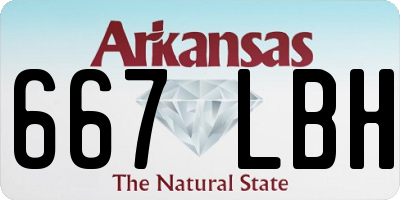 AR license plate 667LBH