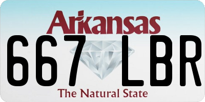 AR license plate 667LBR