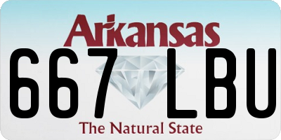 AR license plate 667LBU