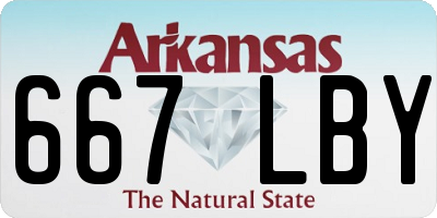 AR license plate 667LBY