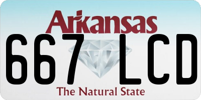AR license plate 667LCD