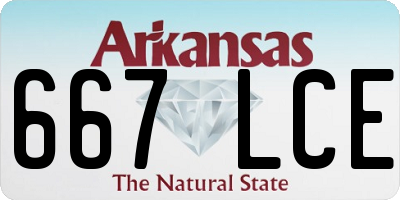 AR license plate 667LCE